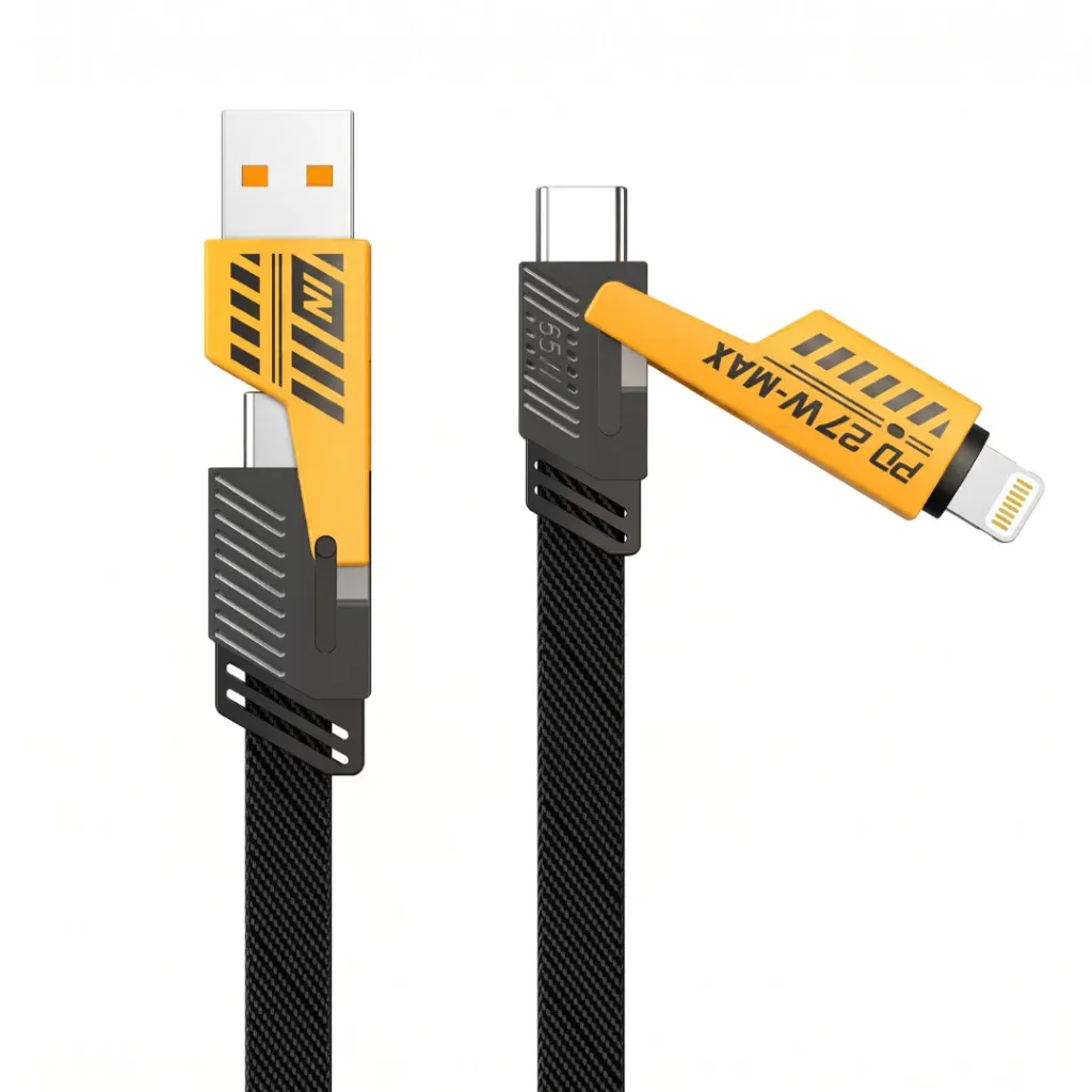 Cabo 4 em 1 Flat Wire 65W